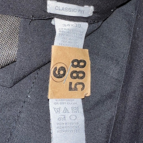 Men’s Perry Ellis Portfolio dress pants - brown - size 34/30 - Folio-Flex - Picture 7 of 9